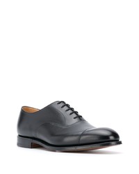 schwarze Leder Oxford Schuhe von Church's