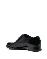 schwarze Leder Oxford Schuhe von Fratelli Rossetti