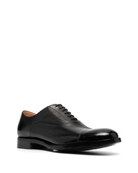 schwarze Leder Oxford Schuhe von Alberto Fasciani