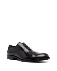 schwarze Leder Oxford Schuhe von Tod's