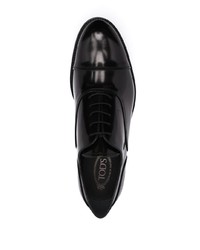 schwarze Leder Oxford Schuhe von Tod's