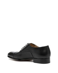 schwarze Leder Oxford Schuhe von Magnanni