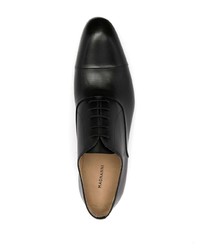 schwarze Leder Oxford Schuhe von Magnanni