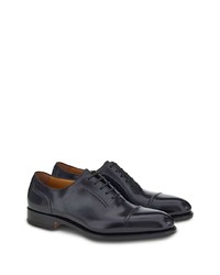 schwarze Leder Oxford Schuhe von Ferragamo