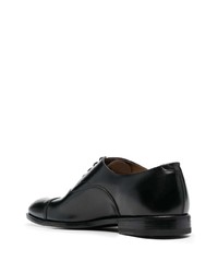 schwarze Leder Oxford Schuhe von Henderson Baracco