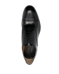 schwarze Leder Oxford Schuhe von Henderson Baracco