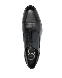 schwarze Leder Oxford Schuhe von Casadei