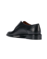 schwarze Leder Oxford Schuhe von Michel Vivien
