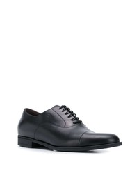 schwarze Leder Oxford Schuhe von Fratelli Rossetti