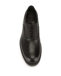 schwarze Leder Oxford Schuhe von Bally