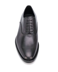 schwarze Leder Oxford Schuhe von Scarosso