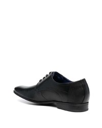 schwarze Leder Oxford Schuhe von Bugatti