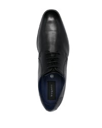 schwarze Leder Oxford Schuhe von Bugatti