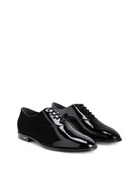 schwarze Leder Oxford Schuhe von Giuseppe Zanotti