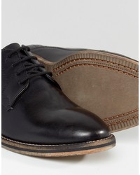 schwarze Leder Oxford Schuhe von Frank Wright