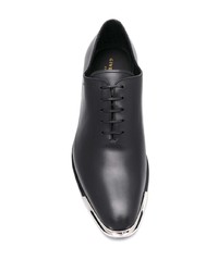 schwarze Leder Oxford Schuhe von Givenchy