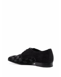 schwarze Leder Oxford Schuhe von Jimmy Choo