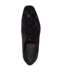 schwarze Leder Oxford Schuhe von Jimmy Choo