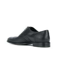 schwarze Leder Oxford Schuhe von Dolce & Gabbana