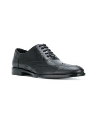 schwarze Leder Oxford Schuhe von Dolce & Gabbana