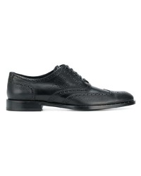 schwarze Leder Oxford Schuhe von Dolce & Gabbana