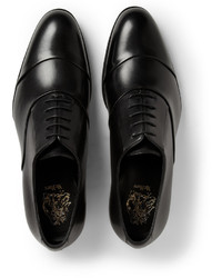 schwarze Leder Oxford Schuhe von Mr. Hare