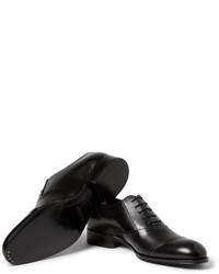 schwarze Leder Oxford Schuhe von Mr. Hare