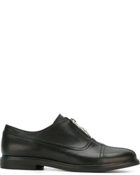 schwarze Leder Oxford Schuhe von MM6 MAISON MARGIELA