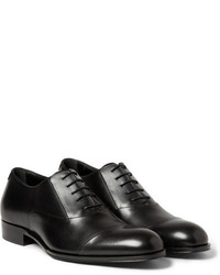 schwarze Leder Oxford Schuhe von Mr. Hare