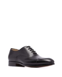 schwarze Leder Oxford Schuhe von Magnanni