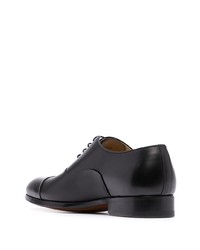 schwarze Leder Oxford Schuhe von Magnanni