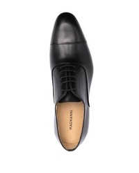 schwarze Leder Oxford Schuhe von Magnanni