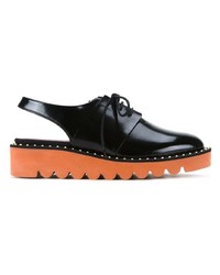 schwarze Leder Oxford Schuhe von Stella McCartney