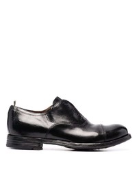 schwarze Leder Oxford Schuhe von Officine Creative