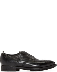 schwarze Leder Oxford Schuhe von Officine Creative