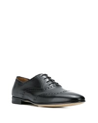 schwarze Leder Oxford Schuhe von a. testoni