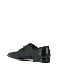 schwarze Leder Oxford Schuhe von a. testoni