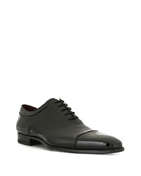 schwarze Leder Oxford Schuhe von Magnanni