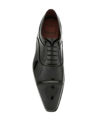 schwarze Leder Oxford Schuhe von Magnanni