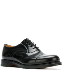 schwarze Leder Oxford Schuhe von Church's