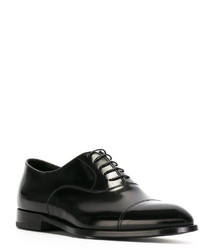 schwarze Leder Oxford Schuhe von Doucal's