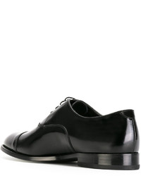 schwarze Leder Oxford Schuhe von Doucal's