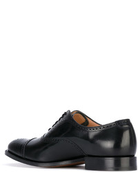 schwarze Leder Oxford Schuhe von Church's