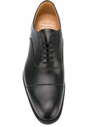 schwarze Leder Oxford Schuhe von Church's