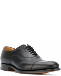 schwarze Leder Oxford Schuhe von Church's