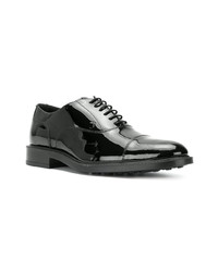 schwarze Leder Oxford Schuhe von Tod's