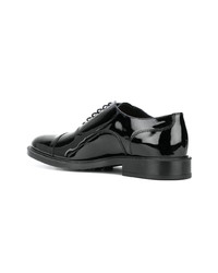 schwarze Leder Oxford Schuhe von Tod's