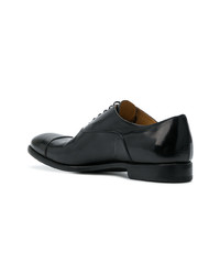 schwarze Leder Oxford Schuhe von Alberto Fasciani