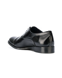 schwarze Leder Oxford Schuhe von Leqarant