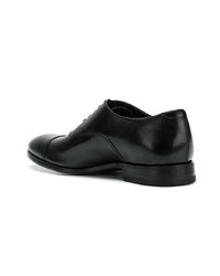 schwarze Leder Oxford Schuhe von Al Duca D’Aosta 1902